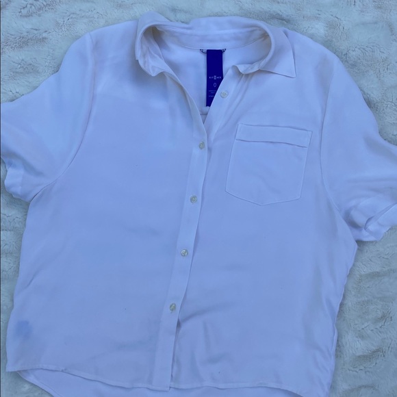 Kit & Ace Bike to Office Silk Blouse (white) - Picture 6 of 9